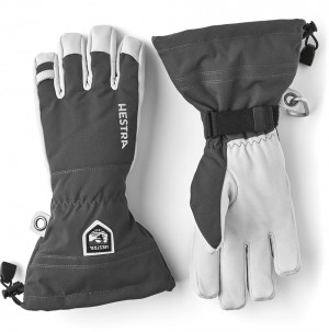 Guanti da sci Hestra Army Pelle Heli Ski Uomo Grigie | LQRU46931