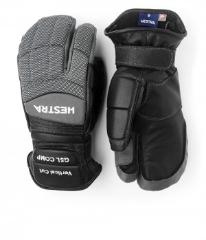 Guanti da sci Hestra GSL Race Comp 3-finger Donna Black/White | YCXJ85973